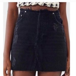 urban outfitters denim mini skirt